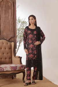 Costumes readymade pour dames kameez shalwar readymade Staple/Lenin Suits Faisalabad Staple/Lenin Suits Robe readymade de haute qualité - Product Image 2