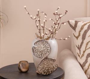 แจกันดอกไม้สไตล์วินเทจคลาสสิกดีไซน์เหนือกาลเวลาเพิ่มความหรูหราและมีสไตล์ให้กับห้องนั่งเล่นโต๊ะรับประทานอาหารหรือพื้นที่สำนักงาน - Product Image 3