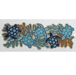 ที่รองจานประดับลูกปัดงานทำมือหรูหราสำหรับการจัดวางในวันหยุดตามเทศกาล - Product Image 1