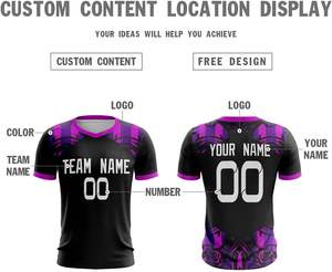 Camiseta de fútbol personalizada, número de nombre personalizado, logotipo impreso, corte automatizado para la temporada de verano para adultos, LICRA/poliéster - Product Image 5