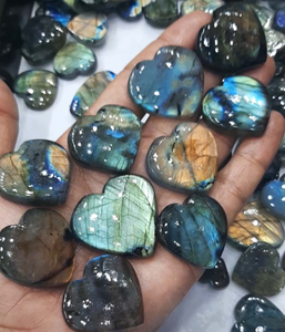 Cabochon de grande taille en Labradorite de haute qualité pour la fabrication de bijoux en forme ovale Taille de 12x14mm Bague pour hommes Gemmes - Product Image 2