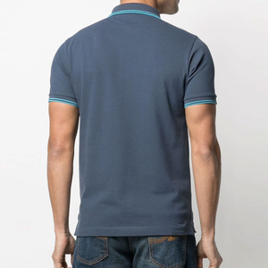 Hombres para polos con logotipo personalizado manga corta verano algodón Jersey camisetas Casual diseño básico moda patrón 100% algodón - Product Image 5