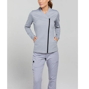 Chaqueta médica aerodinámica con tela suave y transpirable y múltiples bolsillos para ropa de trabajo práctica para el cuidado de la salud - Product Image 2