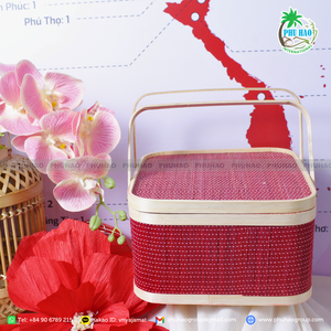 Produit de vente chaud de cadeau donnant au stockage à la maison: les nombreuses utilisations du beau panier en bambou - Product Image 6