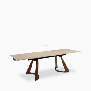 Ensemble de table à manger rectangulaire extensible en bois massif moderne pour la maison, l'hôtel, la ferme, la villa, la salle à manger, le salon - Product Image 1