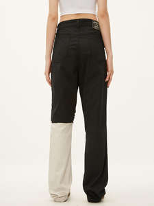 Jeans en denim ample à jambe droite, 100 % coton, lourd, lavé à l'hiver, sur mesure OEM pour hommes - Style hip-hop, longueur complète - Product Image 2