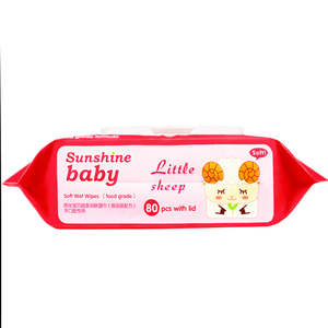 OEM/ODM Lingettes jetables pour bébés, 80 pièces, emballage personnalisé, utilisation pour les soins de la peau - Product Image 3