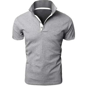 Polo de ropa informal de verano para hombre 2025 último estilo de manga corta 100% algodón transpirable polos para hombre 2025 - Product Image 1