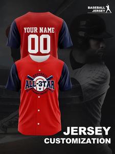 Hot Selling Best Design Lightweight Baseball Jersey Customized Logo <b>Printing</b> Sports Wear Polyester <b>Material</b> Baseball Jersey - Product Image 3