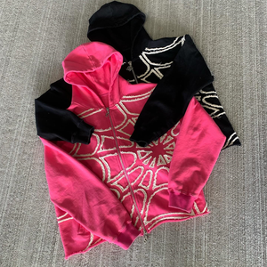 Sudadera con Apliques de Arañas Desgastadas OEM, Sudadera de Diseñador, Ropa de Diseñador, Ropa de Marca, Ropa de Lujo para Hombre, Sudadera con Arañas - Product Image 2