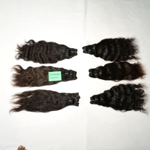 100% Vierge Temple Vietnamien Extensions de Cheveux Humains Naturel Noir Couleur Bundles Style Raw Bundles Tissage Indien Type De Cheveux - Product Image 3