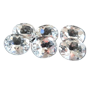 Pedidos personalizados al por mayor para todas las formas y tamaños Piedra preciosa de topacio blanco ovalado de corte regular Todos los tipos naturales a precios competitivos - Product Image 1
