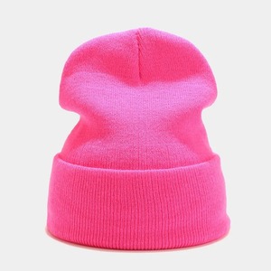 Gorros de invierno, gorros nuevos de punto, gorro bonito liso para mujer, gorros de otoño para mujer, gorro más cálido, gorro para mujeres y hombres, gorro rojo Unisex - Product Image 6