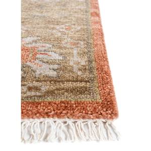 พรมขนสัตว์ถักมือขนาดใหญ่ลายเมดัลเลียนสีแดงส้มแบบนามธรรมทรงสี่เหลี่ยมผืนผ้าสำหรับบ้าน-พรมทางเข้าขนาด 9x12 ฟุต-LCA-603 - Product Image 4