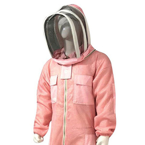 Custom <b>Waterproof</b> Beekeeping Coverall Breathable Cotton Bee Proof Protective <b>Work</b> Uniform with Full Body Veil - Product Image 5
