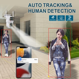 Cámara PTZ Inalámbrica de Doble Lente de 16 Canales con Kits de Cámara Inalámbrica de 16 Canales, Compatible con Vista Remota, Detección Humana, Sistema de Seguridad para el Hogar - Product Image 4