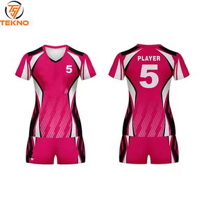 Uniforme de voleibol de diseño impreso personalizado de tamaño adulto 2025 Uniforme de voleibol hecho con material de poliéster 100% Servicio OEM - Product Image 1