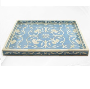 Bandeja de Madera de Diseño con Acabado de Incrustaciones de Hueso, Multiusos, con Tamaño Personalizado, Nueva Llegada, Bandeja de Madera con Aspecto Elegante - Product Image 3