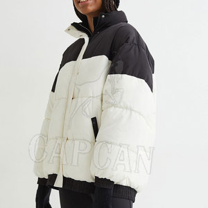 New Arrival High Quality Women Bubble Jackets with Custom Logo & Letter Design Waterproof Winter Bomber Jacket for OEM Service - Product Image 4