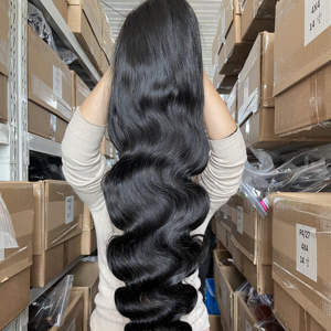 Perruque en dentelle complète en cheveux humains vierges de qualité supérieure, avec des mèches alignées sur la cuticule, texture sans nœuds et densité naturelle - Product Image 2