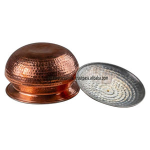 ชามทองเหลืองมือพร้อมฝาปิดจานเสิร์ฟแบบดั้งเดิมสำหรับแกงและเกรวี่เครื่องใช้บนโต๊ะอาหารสุดหรูเหมาะสำหรับบ้านและของขวัญ - Product Image 3