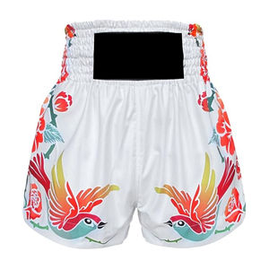 Pantalon de boxe thaïlandaise et MMA pour femme, haute qualité, écologique, à faible MOQ, avec impression numérique, taille élastique, séchage rapide et respirant - Product Image 4