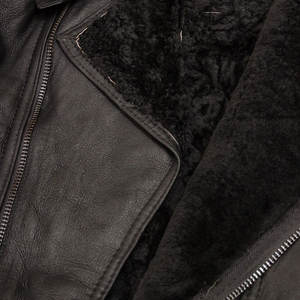 Wholesaler 2025 Men's High Street Style <b>Synthetic</b> <b>Leather</b> Fur Jacket Funnel Neck Collar Waterproof Windproof Breathable Winter - Product Image 5