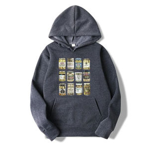 Sweat à capuche surdimensionné respirant en coton 100% de haute qualité, lavage à l'acide, impression de logo personnalisée, pour hommes - Product Image 4