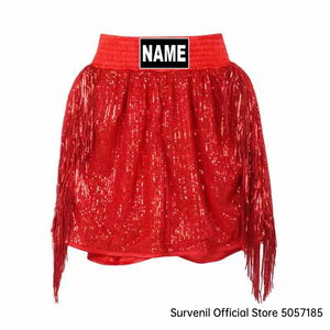 กางเกงมวยไทยแต่งเลื่อมเก๋ไก๋ กางเกงชกมวยสั่งทำได้ สำหรับผู้ชาย ผู้หญิง เด็ก  ชุดศิลปะการต่อสู้แบบกำหนดเอง กางเกง MMA คิกบ็อกซิ่ง - Product Image 2