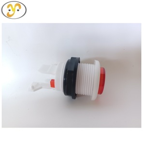 Nút nhựa tròn chuyển màu đỏ cho máy chơi game Arcade - Product Image 3