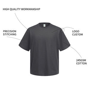 T-shirt Homme Oversize en Coton de Haute Qualité, Séchage Rapide, Protection UV, Style Streetwear et Sportif, Grammage Lourd, Fabrication OEM - Product Image 2