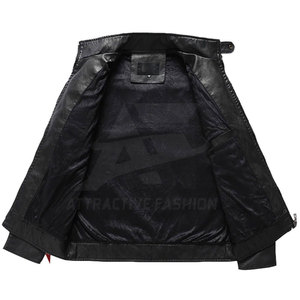 <b>Smart</b> Men Leather <b>Jacket</b> With Durable Outdoor Pattern For Stylish Winter <b>Jacket</b> Everyday Wear - Product Image 5