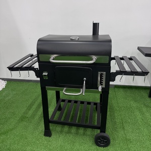 <span class=keywords><strong>XL</strong></span> Grand Barbecue en Fonte avec Chariot Barbecue à Charbon de bois Fumeur Barbecue avec Thermomètre Restaurant <span class=keywords><strong>Pizza</strong></span> au Charbon de Bois - Product Image 6