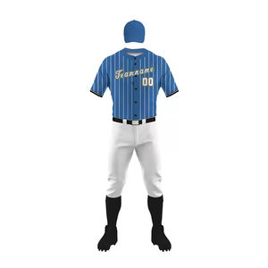 Conjunto de uniforme de béisbol transpirable de secado rápido para hombre, Kit de pantalones de jersey con logotipo de equipo personalizado para entrenamiento de partidos, ropa deportiva, venta al por mayor - Product Image 1
