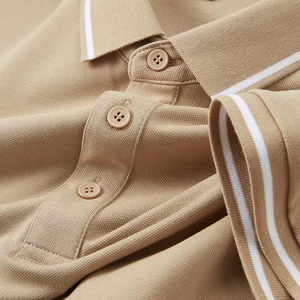 Chemise polo en coton décontractée pour homme, vêtements de rue d'été, manches courtes, avec impression sérigraphique brodée, légère, OEM - Product Image 5