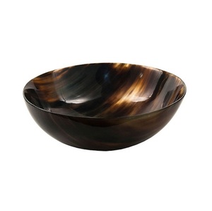 Antique Look Finished Horn Salad Mixing Bowl Good Quality Kitchen <b>Gadgets</b> Hotel <b>Home</b> Restaurant Use New Flatware Salad Bowl - Product Image 1
