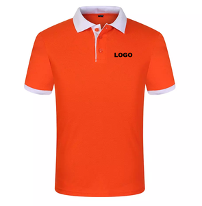 Polo negro y rojo con logotipo personalizado para hombre y mujer, Camiseta deportiva personalizada con logotipo bordado, venta al por mayor - Product Image 5