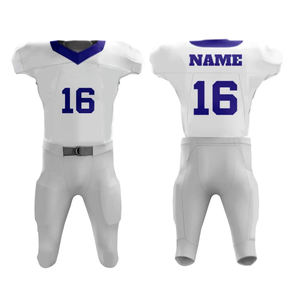 Maillot de football américain pour hommes de superbe qualité, uni, nouveau design, manches courtes, respirant, haut de grande taille, excellent ensemble d'uniformes de travail - Product Image 1