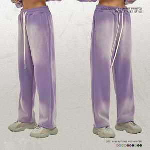 Pantalones Deportivos Casuales de Algodón Vintage, Ligeros, Transpirables, de Invierno, Lisos, de Felpa, Personalizados, Holgados y Rectos para Hombre - Product Image 2