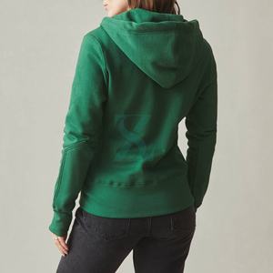 Haute qualité Logo personnalisé coton sans manches fermeture éclair blanc sweats à capuche pour femmes pour vêtements de sport décontracté plaine Dtg imprimé broderie - Product Image 5