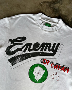 เสื้อยืดผู้ชายโอเวอร์ไซส์ผ้าคอตตอนพิมพ์ลาย300 GSM heavyweight Ringer Acid ซักแล้วซีดจางลงแดดตาม100% - Product Image 6
