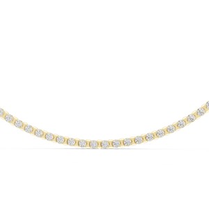 Collier en argent sterling 925 avec pierre de moissanite taille brillant rond, bijoux élégants pour mariée, vente en gros pour mariage et fiançailles - Product Image 6