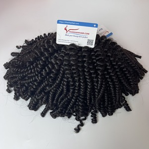 Paquetes Kinky estilo rizado natural negro 100% cabello humano vietnamita longitud 6 pulgadas-36 pulgadas Puede teñir todos los colores #613 #60 - Product Image 5