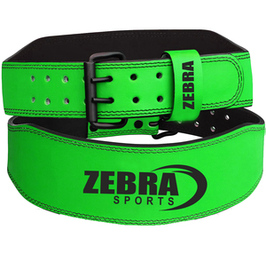 Weightlifting Belts for Men Women Custom Label Genuine Leather <b>Foam</b> <b>Padding</b> Suede Lining Fitness Gym Training Belt Wholesale - Product Image 6