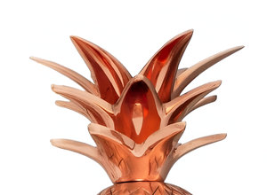 Luxury <b>Metal</b> Pineapple Shape Mug with <b>Straw</b> in High Quality For Home Restaurant Christmas Hotel - Product Image 4