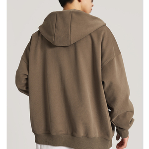 Sudaderas con capucha en blanco con estampado de logotipo personalizado de alta calidad Sudaderas con capucha para hombre Sudadera con capucha con cremallera lisa en blanco - Product Image 2