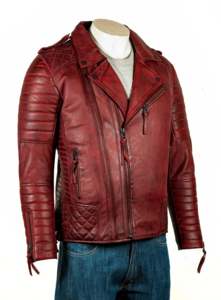 Top Design 100% Veste d'hiver à manches longues et à col montant en cuir de haute qualité pour hommes Design personnalisé disponible à un prix raisonnable - Product Image 2