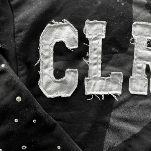 Camisetas Vintage de Algodón Grueso Lavado y Desgastado para Hombre, Personalizadas con Logotipo Serigrafiado, Doble Capa, Manga Larga, con Pedrería - Product Image 6