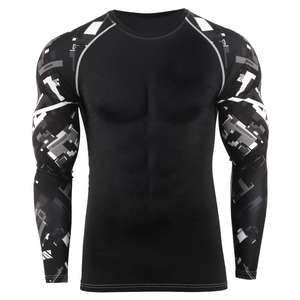 Protección personalizada de alta calidad de manga larga Mma Rash Guard Men Design Your Own Long Sleeve Rash Guard Precio razonable - Product Image 5