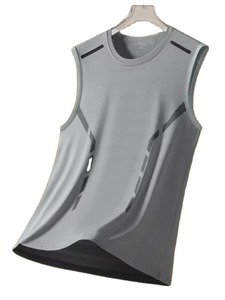 T-shirt à manches courtes 100% coton pour homme Débardeur et short d'été Vêtements tricotés surdimensionnés - Product Image 3